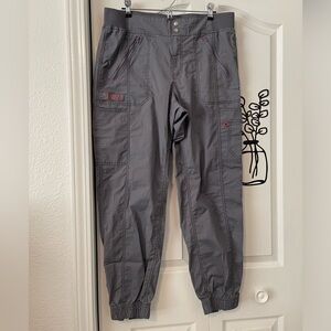 Women's Gray Cargo Scrub Pants